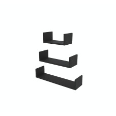 Полка RUBY 400/550/700*160 (набор) Черный