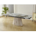 Стол обеденный Clement T 1600(2200)*900*760 Pandora Glossy/wood