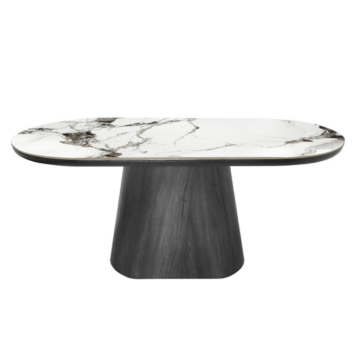 Стол обеденный Clement 1800*900*750 PP White Glossy