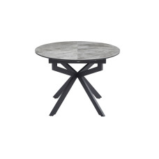 Стол обеденный Atlas 1050(1380)*760 Italy grey Glossyt