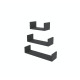 Полка RUBY 300/450/600*160 (набор) Графит Полка RUBY 300/450/600*160 (набор) Графит