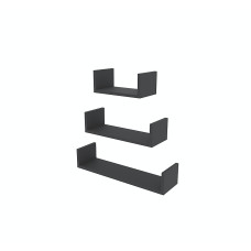 Полка RUBY 400/550/700*160 (набор) Графит
