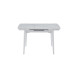 Стол обеденный Askold 950(1200)*700*760 Snow White Mattt/white legs