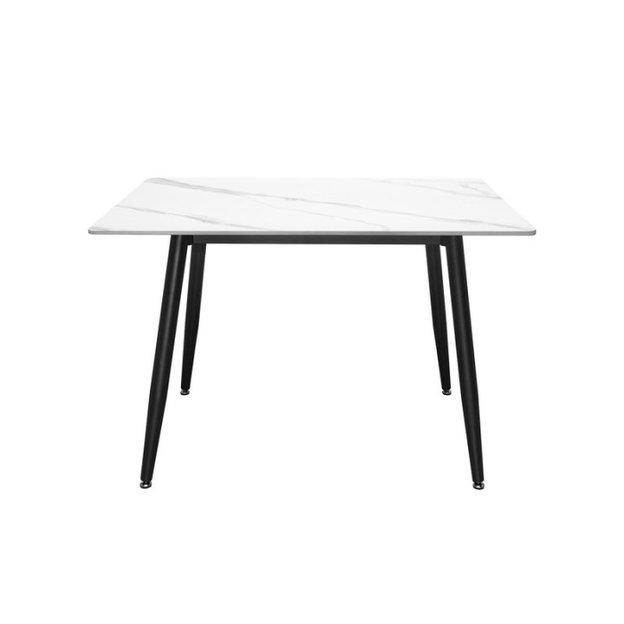 Стол обеденный Rikard 1100*750*750 Snow stone Glossy