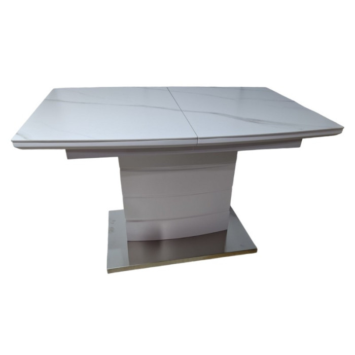 Стол обеденный DT-8053 1200(1600)*800*760 керамика из МДФ Белый
