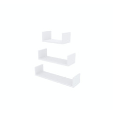 Полка RUBY 400/550/700*160 (набор) Белый Нимфея Альба