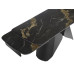 Стол обеденный Hamilton 1800(2600)*900*760 Black Gold Matt