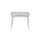 Стол обеденный Askold 950(1200)*700*760 Snow White Mattt/white legs