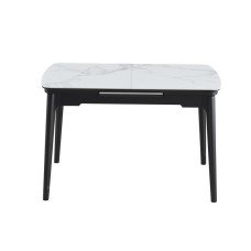 Стол обеденный Askold 1100(1400)*750*760 BL White Glossy