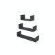 Полка RUBY 300/450/600*160 (набор) Графит Полка RUBY 300/450/600*160 (набор) Графит