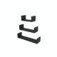 Полка RUBY 300/450/600*160 (набор) Черный Полка RUBY 300/450/600*160 (набор) Черный