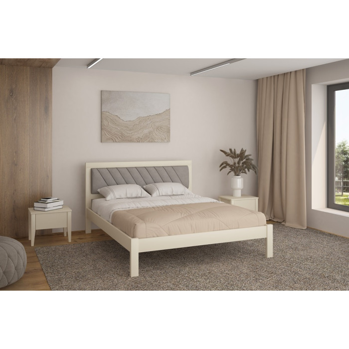 Ліжко з мяким узголівям "Пекін" купити у Кривому Розі - Нова-Мебель