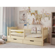 Ліжко «Азалія» (білий, слонова кістка, сірий, бежевий, бірюза, персиковий, рожевий)