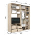 Шкаф-купе под телевизор ШКТВ 1 (2250х450х2400) купить в Кривом Роге - Нова-Мебель Шкаф-купе под телевизор ШКТВ 1 (2250х450х2400) купить в Кривом Роге - Нова-Мебель