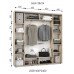 Шкаф-купе БШК 28/24 (2200х430х2400) купить в Кривом Роге - Нова-Мебель