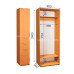 Шкаф-купе с пеналом ШКП 31/24 Пн/6 (450х450х2400) купить в Кривом Роге - Нова-Мебель