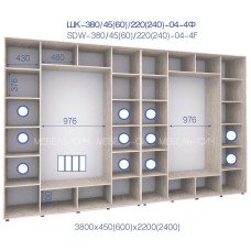 Шафа-купе ШК 380/60/2400-04-4Ф