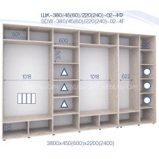 Шафа-купе ШК 380/60/2400-02-4Ф