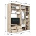 Шкаф-купе под телевизор ШКТВ 1 (2250х600х2400) купить в Кривом Роге - Нова-Мебель