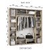 Шкаф-купе БШК 14/24 (2300х580х2400) купить в Кривом Роге - Нова-Мебель