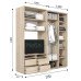 Шкаф-купе под телевизор ШКТВ 1 (2150х450х2400) купить в Кривом Роге - Нова-Мебель