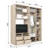 Шафа-купе під телевізор ШКТВ 1 (2250х450х2400) купити у Кривому Розі - Нова-Мебель