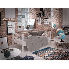 Диван Самшит Міні(Тенеро)(біл., беж., кор., чорн. окс./глянець) 