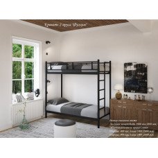 Двоярусне ліжко Фулхем(Тенеро)(біл., беж., кор., чорн. окс./глянець) 