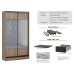 Шкаф купе Стандарт 2Д (1100х450х2100) купить в Кривом Роге - Нова-Мебель